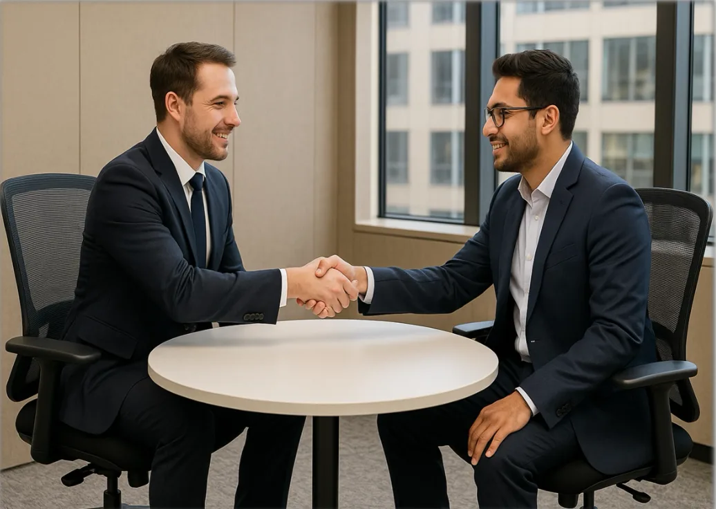 Rockworth office environment with professionals